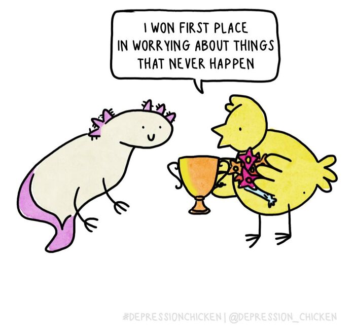 Meet Depression Chicken: The Hilariously Awkward Comics About Anxiety That'll Totally Get You