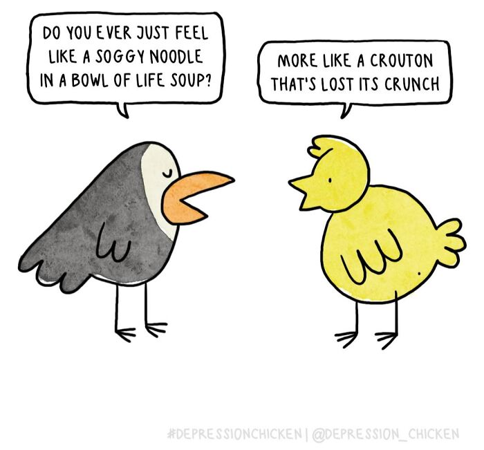 Meet Depression Chicken: The Hilariously Awkward Comics About Anxiety That'll Totally Get You