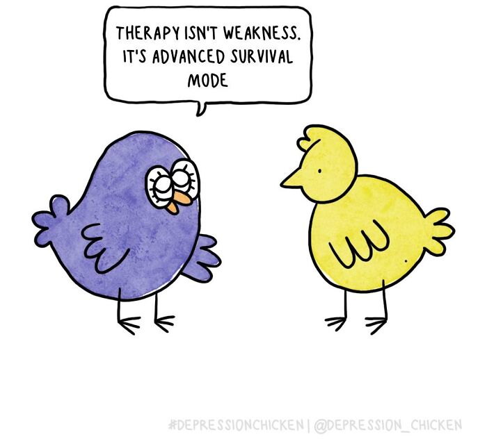 Meet Depression Chicken: The Hilariously Awkward Comics About Anxiety That'll Totally Get You
