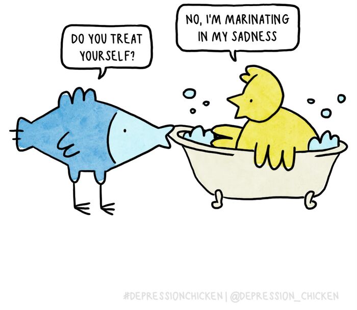 Meet Depression Chicken: The Hilariously Awkward Comics About Anxiety That'll Totally Get You