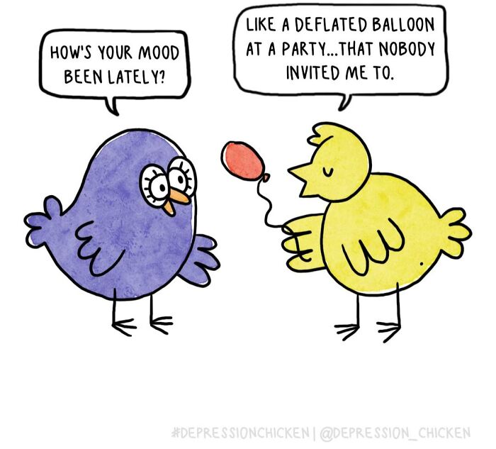 Meet Depression Chicken: The Hilariously Awkward Comics About Anxiety That'll Totally Get You