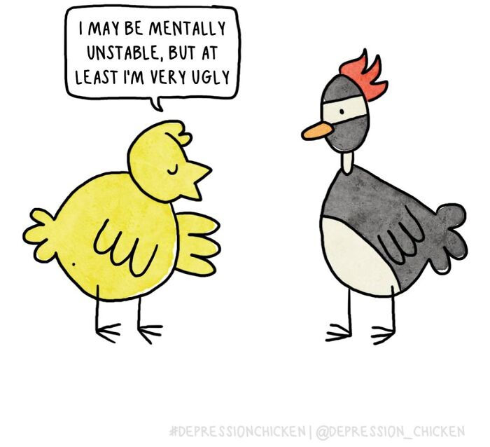 Meet Depression Chicken: The Hilariously Awkward Comics About Anxiety That'll Totally Get You