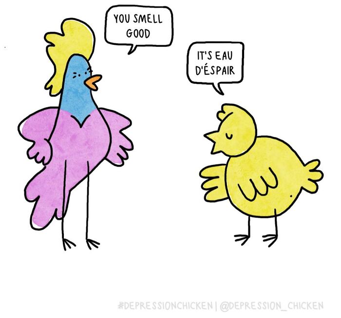 Meet Depression Chicken: The Hilariously Awkward Comics About Anxiety That'll Totally Get You