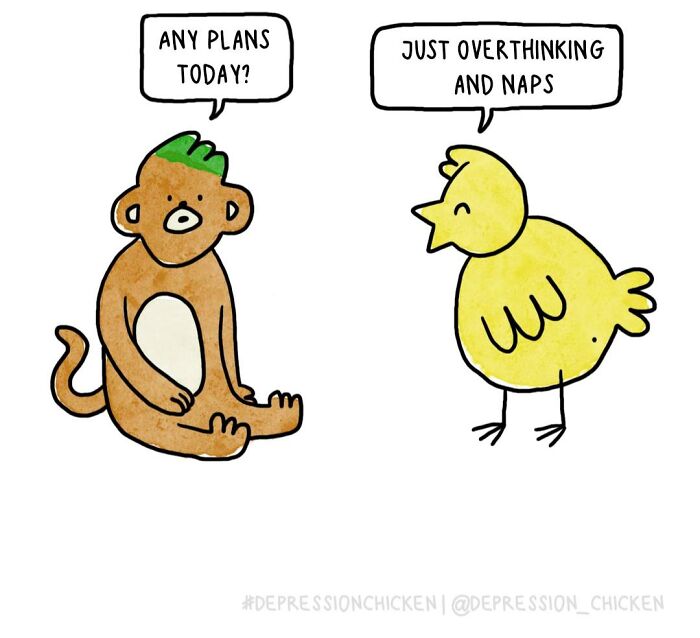 Meet Depression Chicken: The Hilariously Awkward Comics About Anxiety That'll Totally Get You