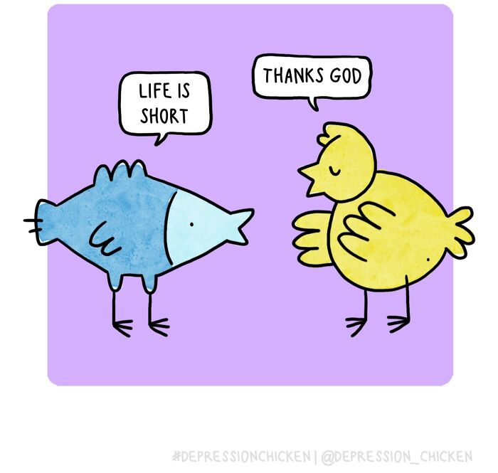 Meet Depression Chicken: The Hilariously Awkward Comics About Anxiety That'll Totally Get You