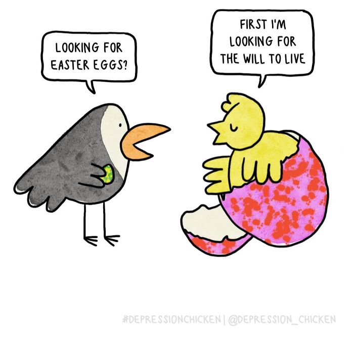 Meet Depression Chicken: The Hilariously Awkward Comics About Anxiety That'll Totally Get You