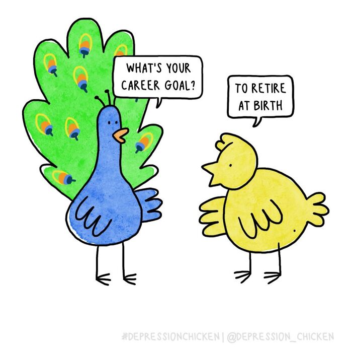 Meet Depression Chicken: The Hilariously Awkward Comics About Anxiety That'll Totally Get You
