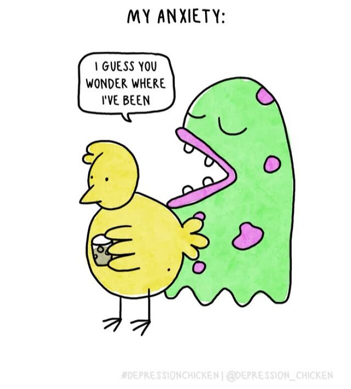 Meet Depression Chicken: The Hilariously Awkward Comics About Anxiety That'll Totally Get You