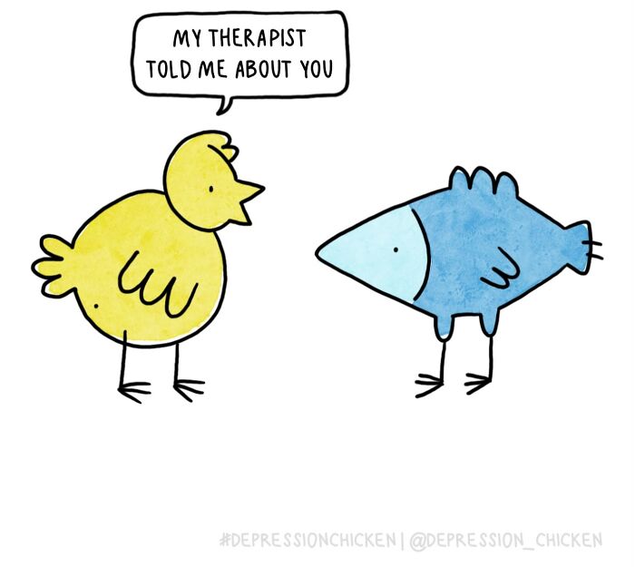 Meet Depression Chicken: The Hilariously Awkward Comics About Anxiety That'll Totally Get You