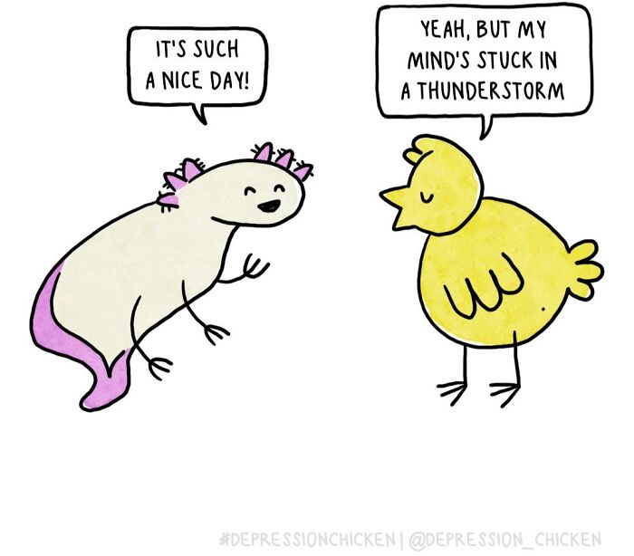 Meet Depression Chicken: The Hilariously Awkward Comics About Anxiety That'll Totally Get You