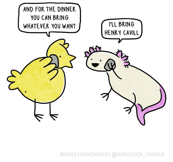 Meet Depression Chicken: The Hilariously Awkward Comics About Anxiety That'll Totally Get You