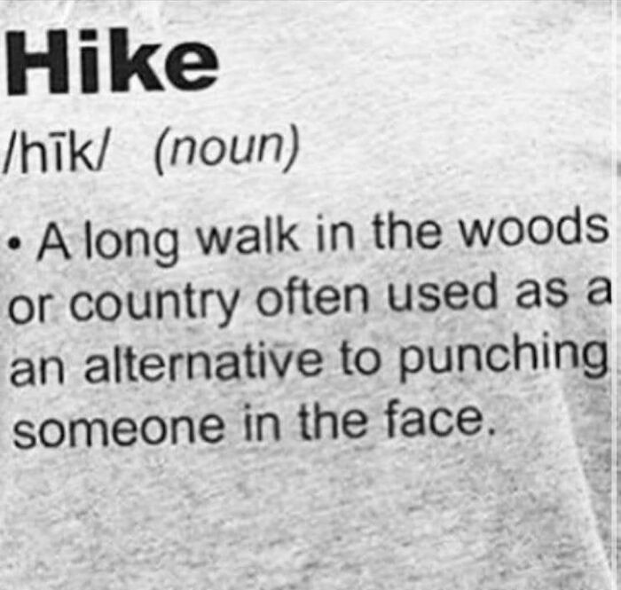 Your Hiker Face When You See A Bear… Or Just A Big Rock