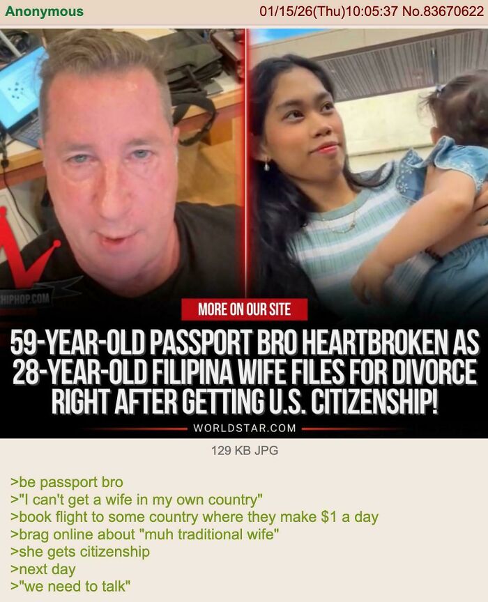 Anon’s Take On Passport Bros Will Make You Cringe