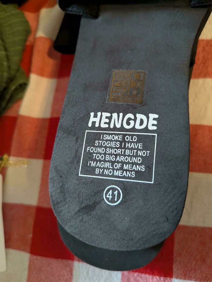 Cheap Sandals With Some Nifty Text My Sister Got From Shein