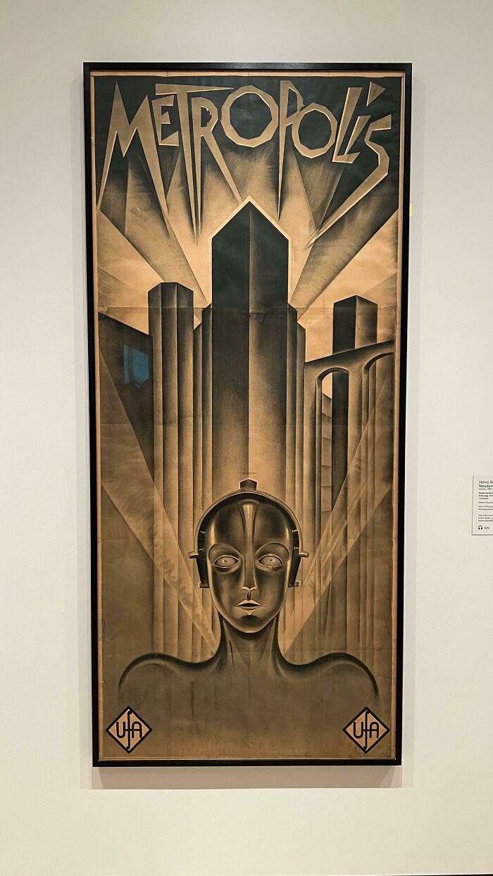 Visited MoMA and Found This Classic Metropolis Lithograph – So Cool!