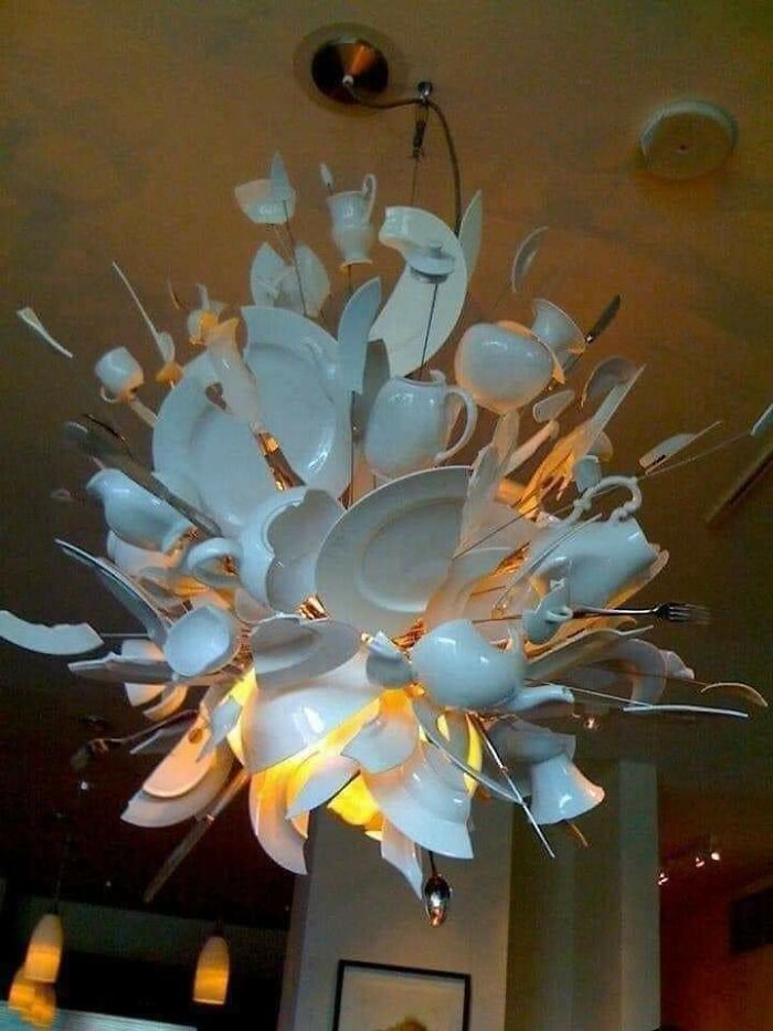 This Chandelier Needs A Full-Time Duster