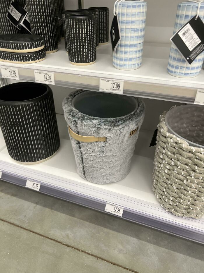 This Ugg Bathroom Trash Bin—Why?!
