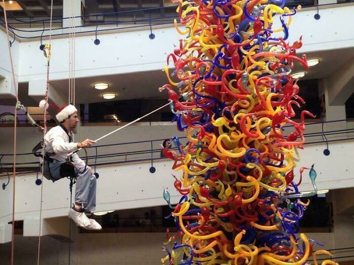 Glass Sculpture That Demands Dusting Skills Of A Ninja