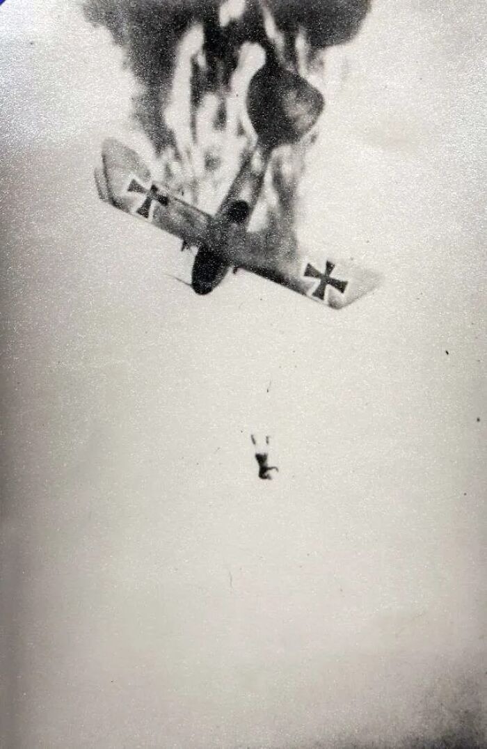 Tiny Toy Plane Exploding in War Drama