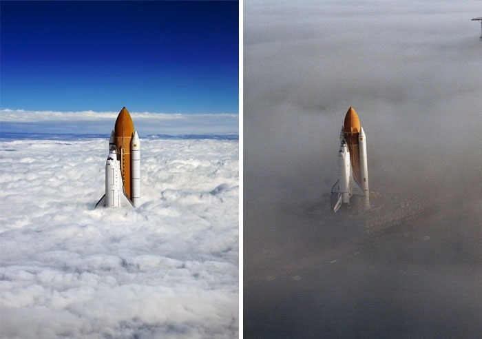 NASA’s Space Shuttle Got a Color Boost for the ‘Wow’ Factor