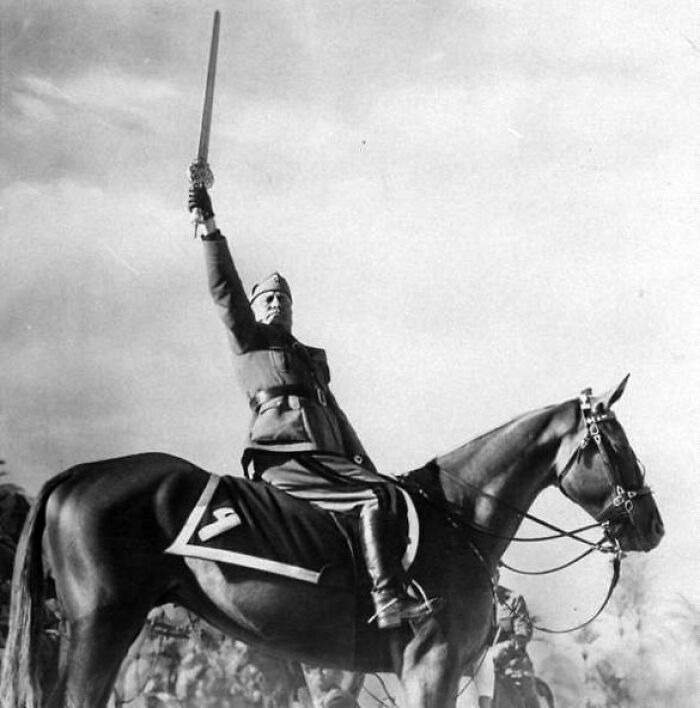 Mussolini Makes His Horse Moment Way More Epic (With a Swipe)