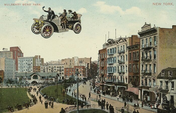 Flying Cars over NYC? Dream Big with This 1908 Photo