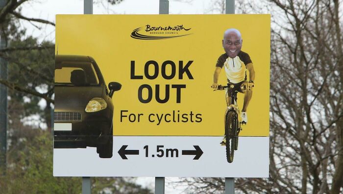 Ainsley Harriott Stickers Turning Cycling Signs Into Comedy