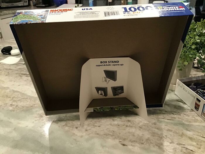 Puzzle Lovers Rejoice! Box Stand Included