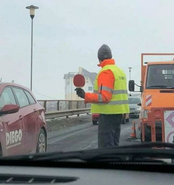 No Stop Sign? Make One Yourself!