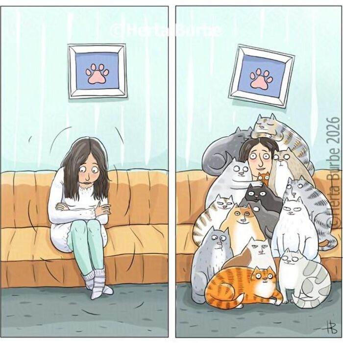 50 Cat Comics That'll Make You Go 'Aww' and Maybe Laugh Too