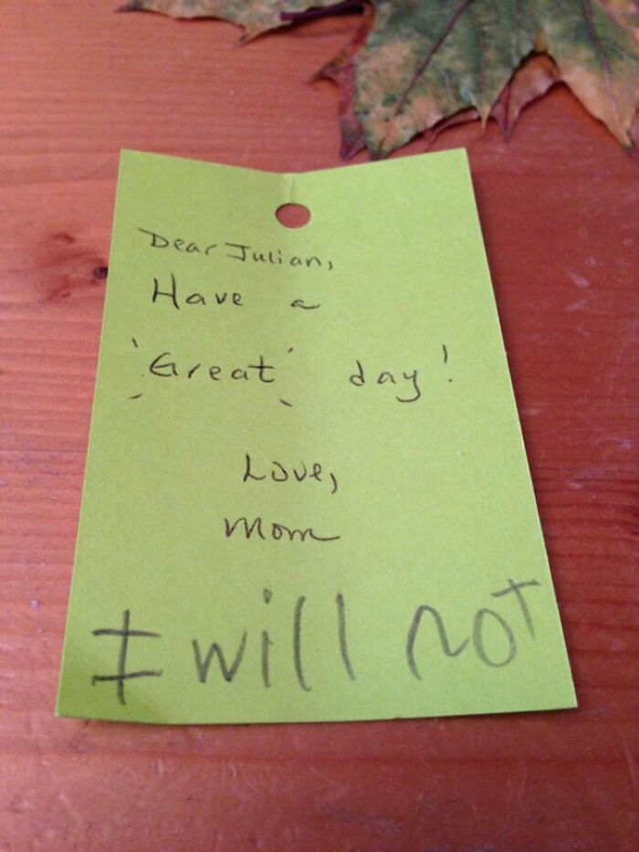 This Kid's Note Is Pure Comedy