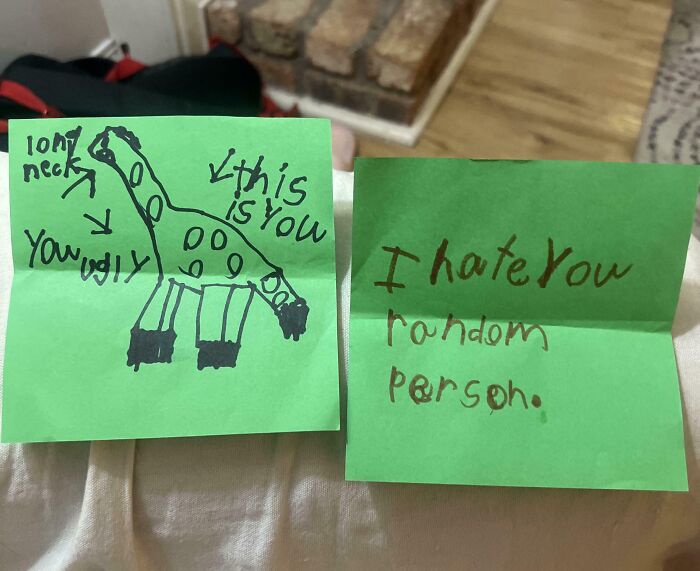 Kid’s Angry Notes To Me