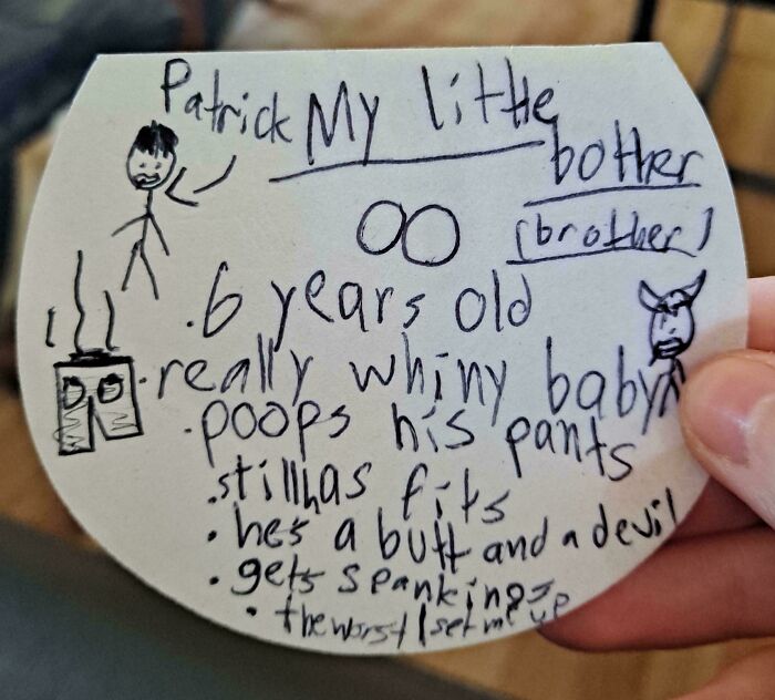 Found A Note About My Brother From When I Was 9
