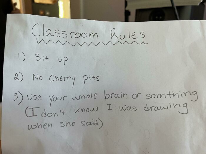 12-Year-Old’s First Day Notes
