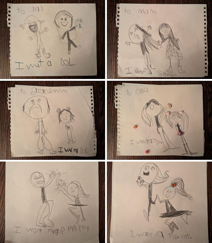 My Daughter’s Holiday Doodle Wish List