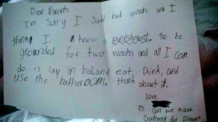 My 7-Year-Old’s Punishment Proposal