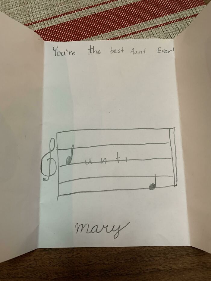 Niece’s Musical Christmas Card Spelling