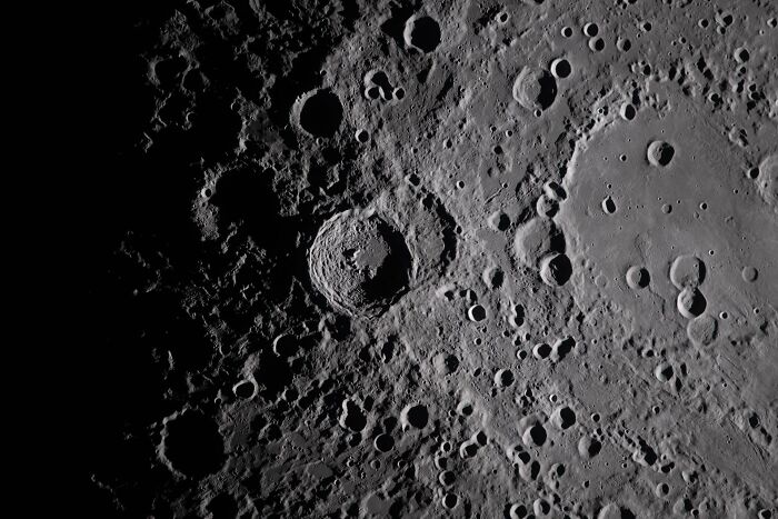 Long Shadows on a Crater That’s Basically Moon Drama
