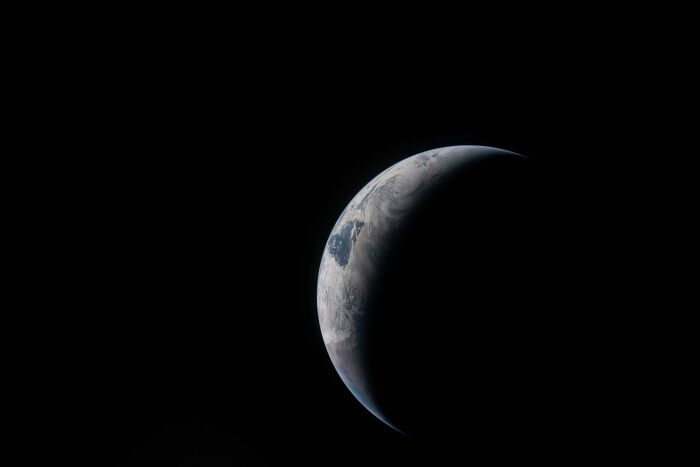Earth's Shy Little Arc in Space