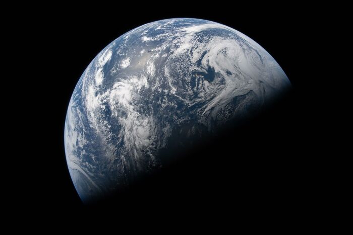 Earth Floating in Space, All Alone and Beautiful