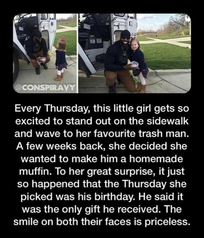 Little Girl’s BFF: The Trash Man