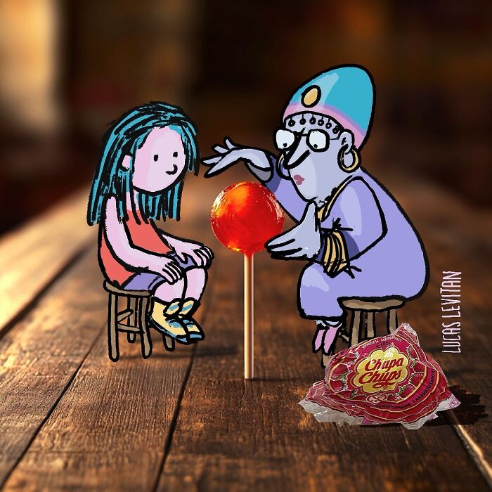 Wait, This Artist Is Drawing Cartoon Magic Right on Strangers’ Photos?! (27 Epic Pics)