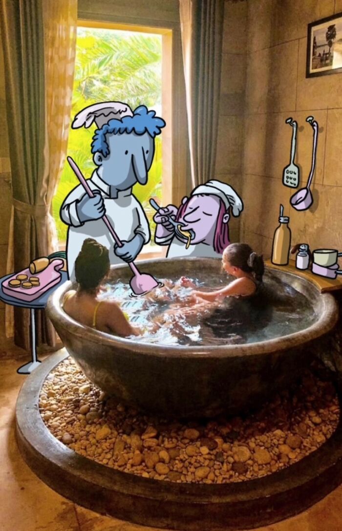 Wait, This Artist Is Drawing Cartoon Magic Right on Strangers’ Photos?! (27 Epic Pics)