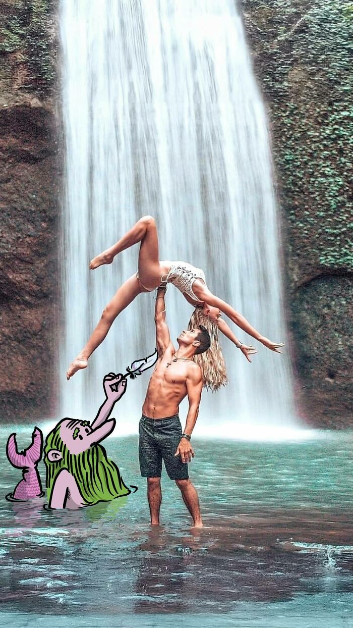 Wait, This Artist Is Drawing Cartoon Magic Right on Strangers’ Photos?! (27 Epic Pics)