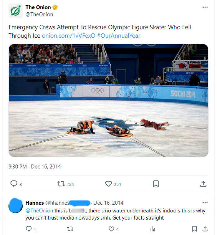 Hannes Lost All Trust Because of Onion Headlines