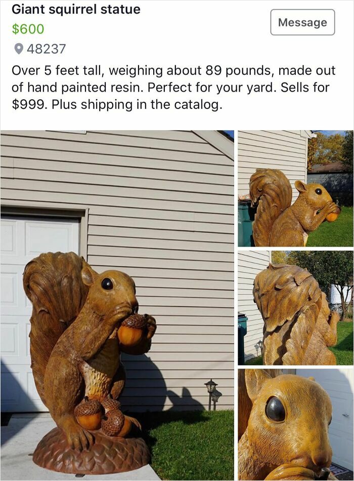In Case Anyone Needs A 5-Foot Squirrel, Here’s Your Chance