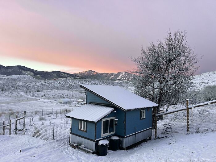 Sunrise Makes This Off-Grid Tiny House Look Like Heaven