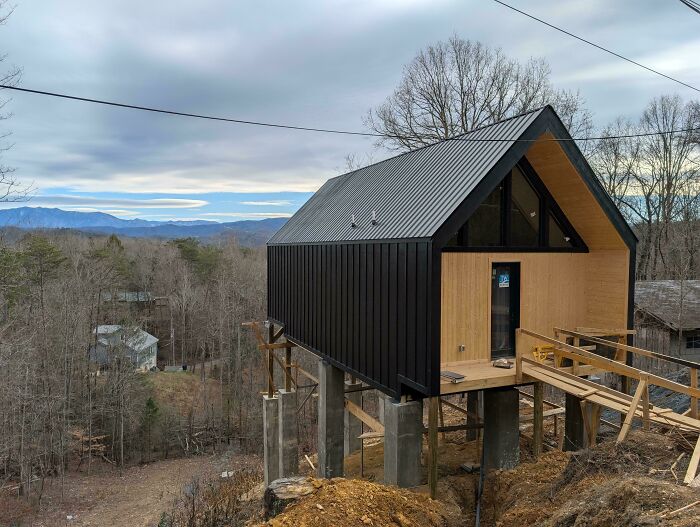 Finishing Our Tiny Treehouse Cabin in the Smokies