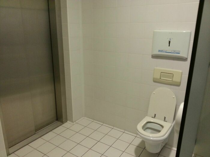 Bathroom Stall Surprise! Didn’t See That Coming