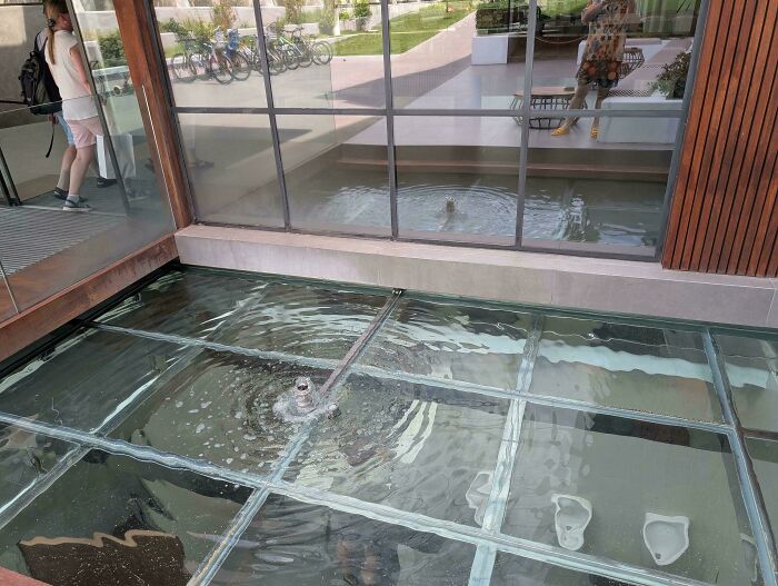 Hotel Bathroom With a Glass Ceiling? Yep, You Heard That Right